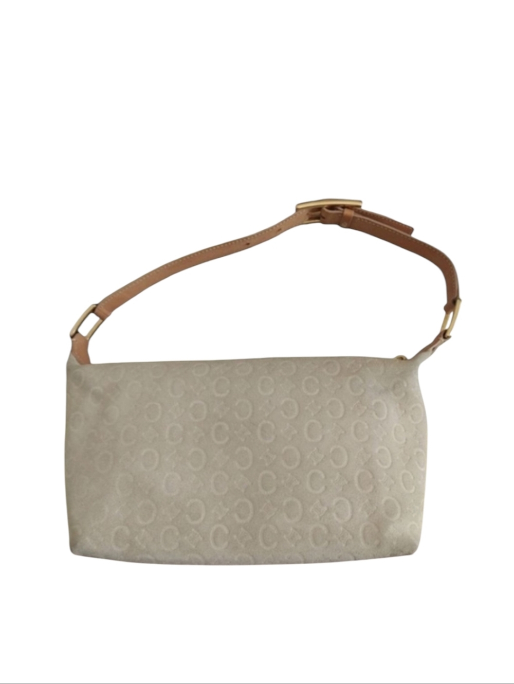 Celine Paris Suede Leather Small Baguette Shoulder Bag
